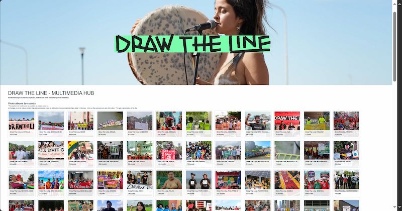 galerie photos du mouvement Draw the line, une trentaine d'albums photos visibles